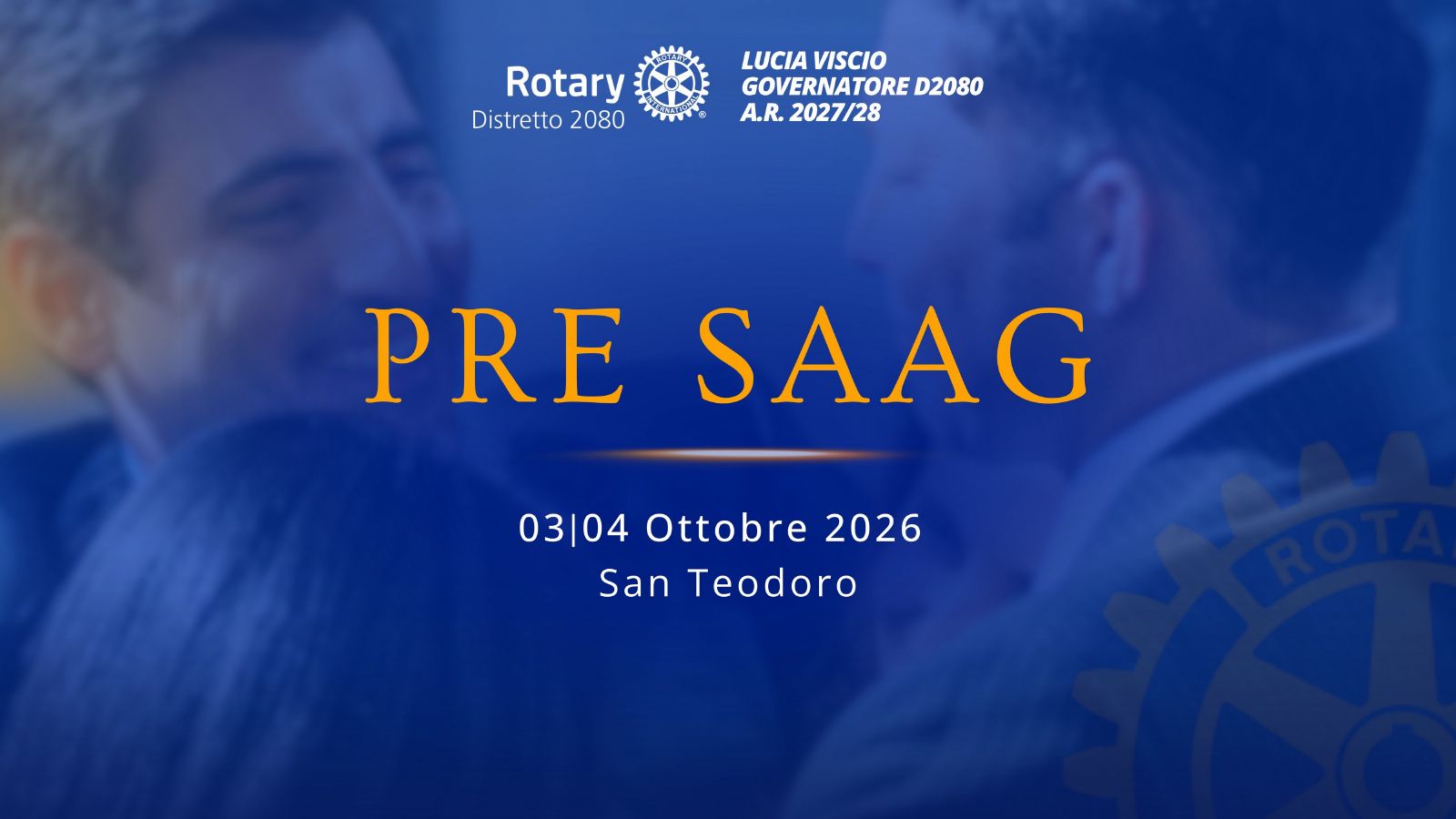 Copertina della presentazione del PRE SAAG